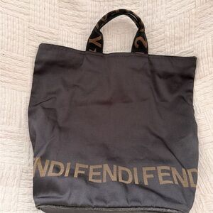 Fendi Black and Brown Interior Tote